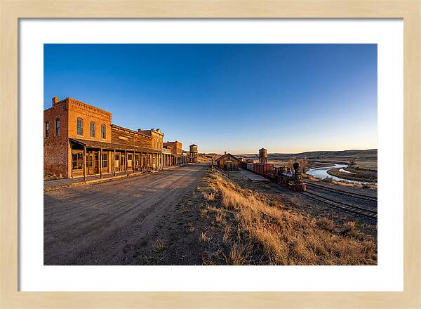 Old West Train Station Scene