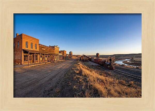 Old West Train Station Scene
