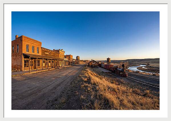 Old West Train Station Scene