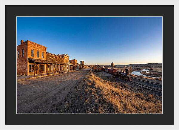Old West Train Station Scene