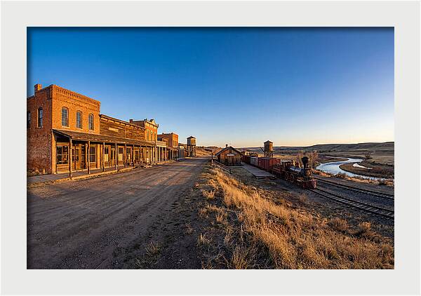 Old West Train Station Scene