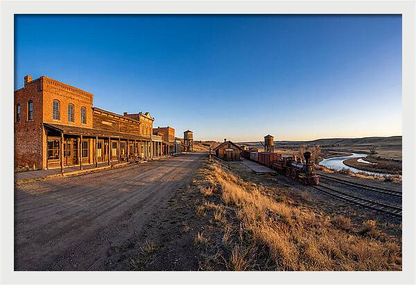 Old West Train Station Scene