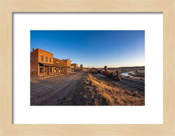 Old West Train Station Scene