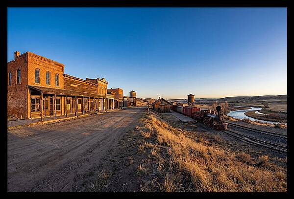 Old West Train Station Scene