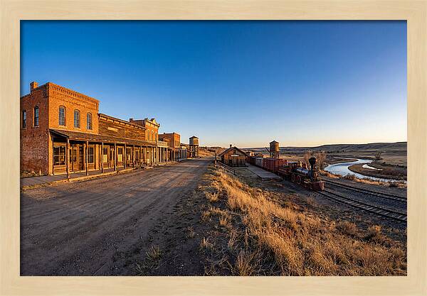 Old West Train Station Scene