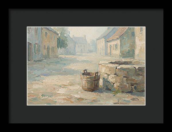 Old Wooden Bucket By The Well