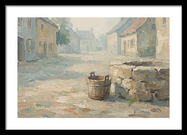 Old Wooden Bucket By The Well