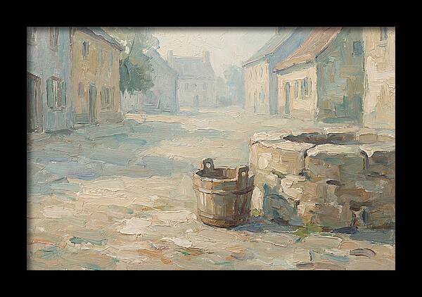 Old Wooden Bucket By The Well