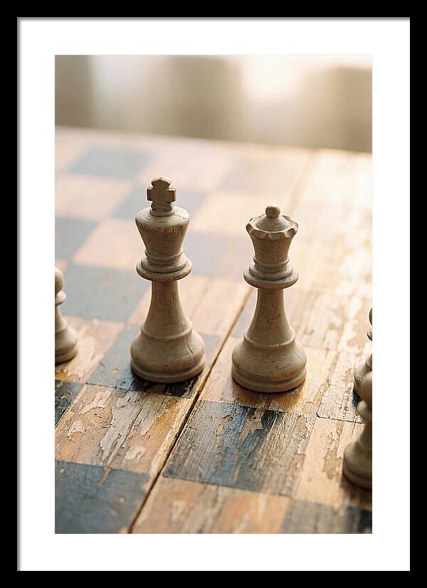 Old Wooden Chess Pieces