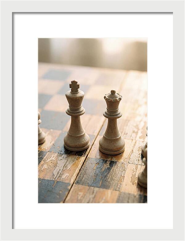 Old Wooden Chess Pieces