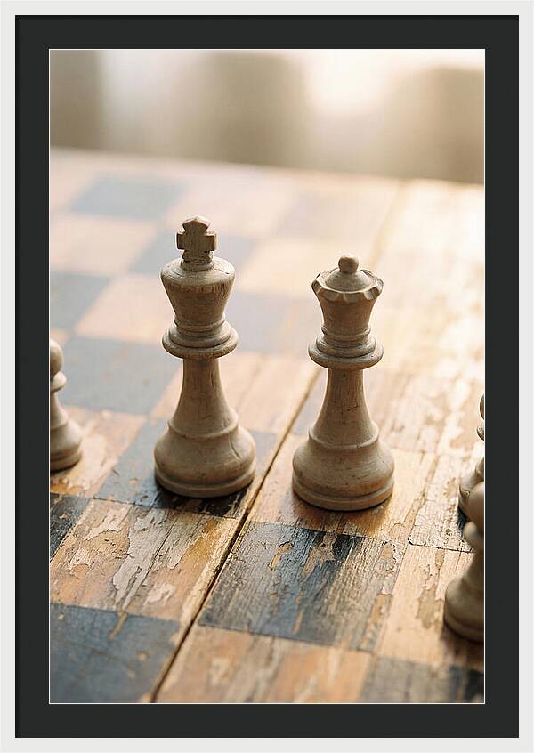 Old Wooden Chess Pieces