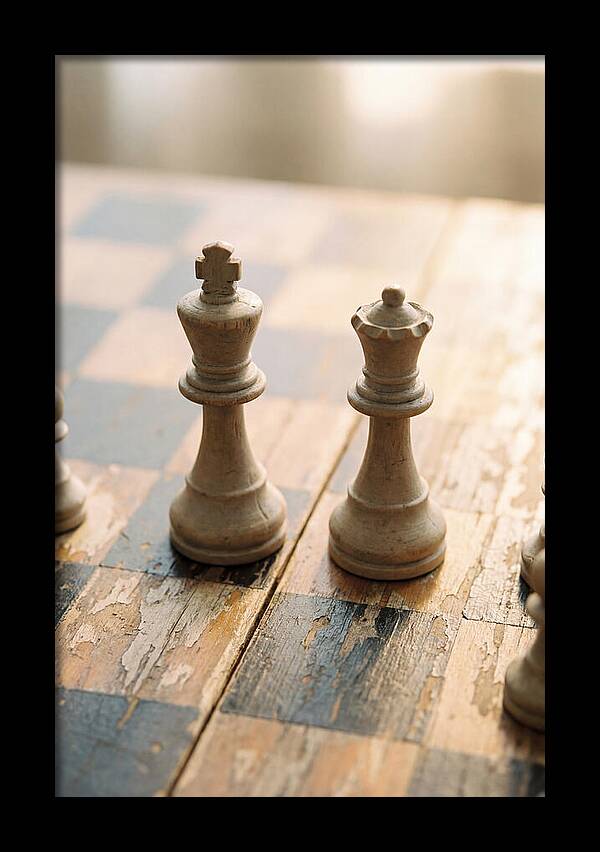 Old Wooden Chess Pieces