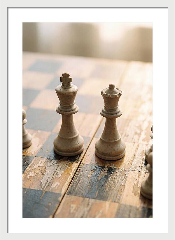 Old Wooden Chess Pieces