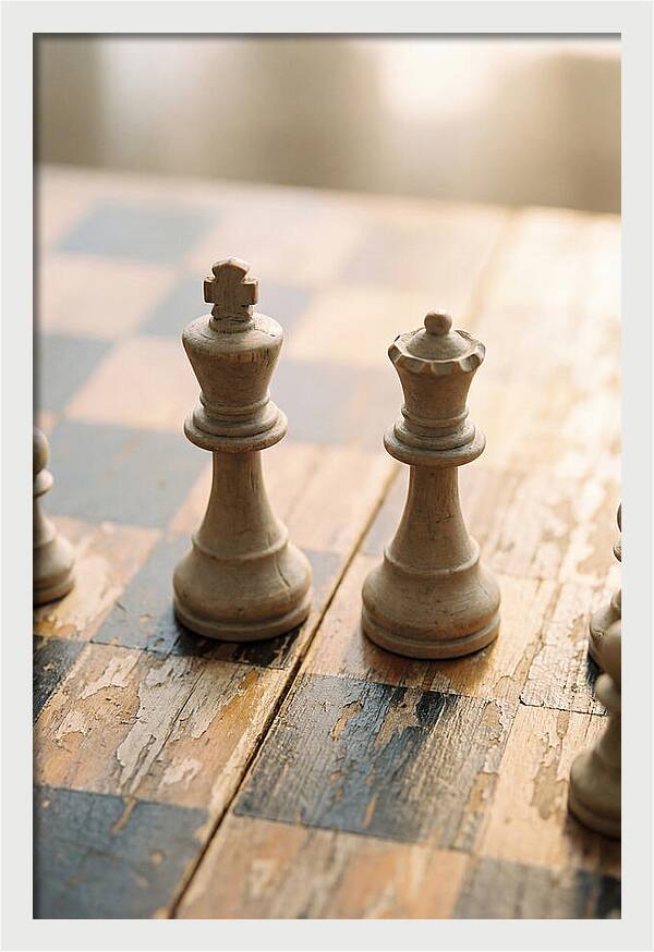 Old Wooden Chess Pieces