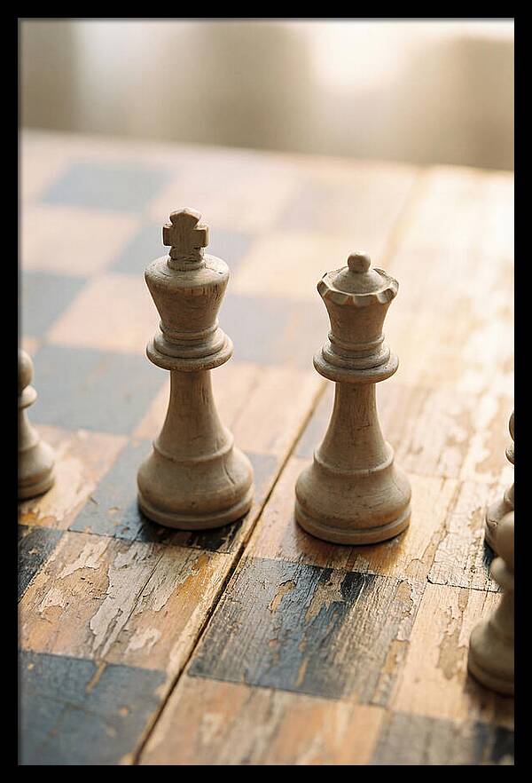 Old Wooden Chess Pieces