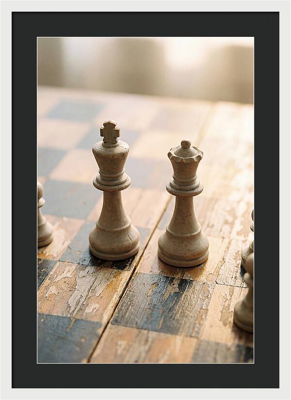 Old Wooden Chess Pieces