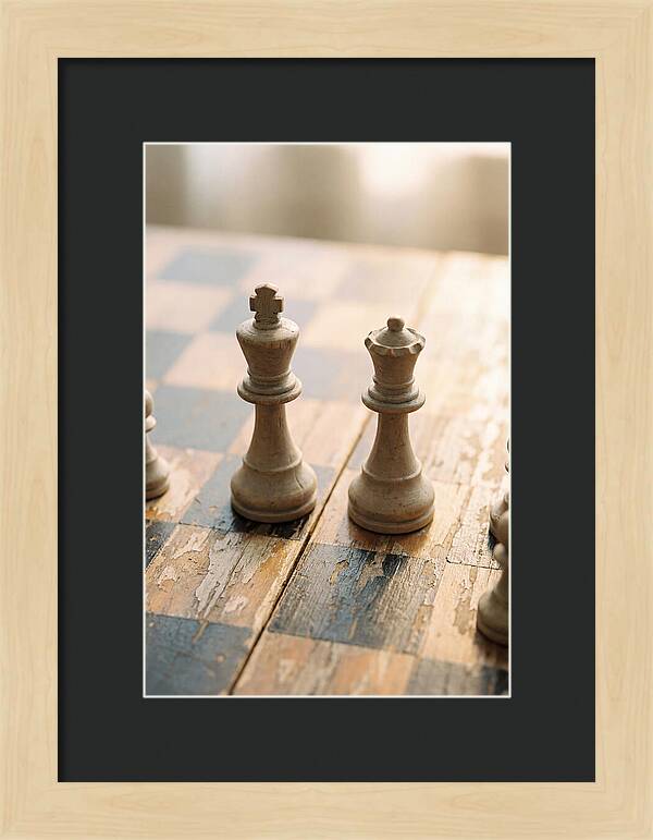 Old Wooden Chess Pieces
