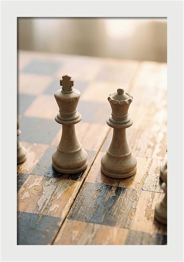 Old Wooden Chess Pieces