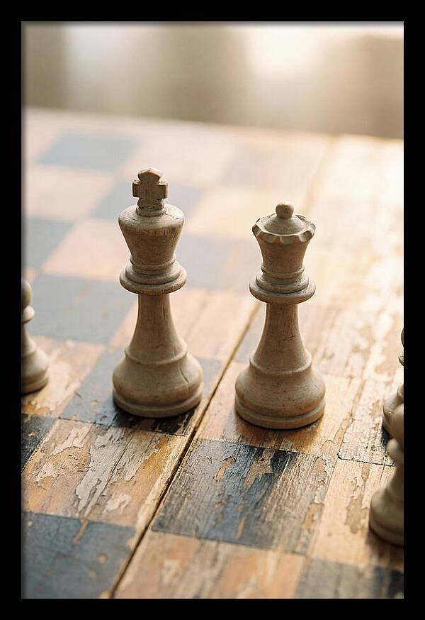 Old Wooden Chess Pieces