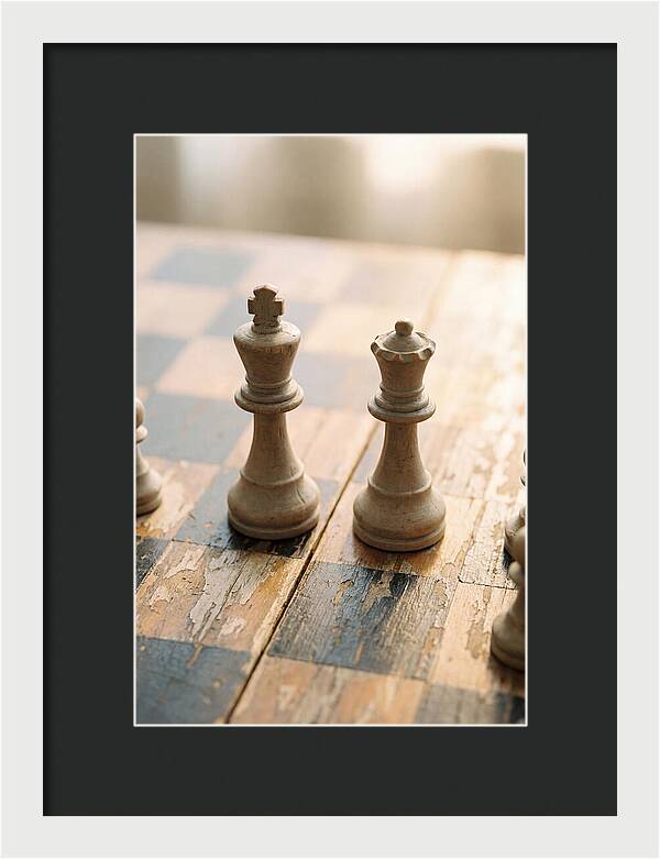Old Wooden Chess Pieces