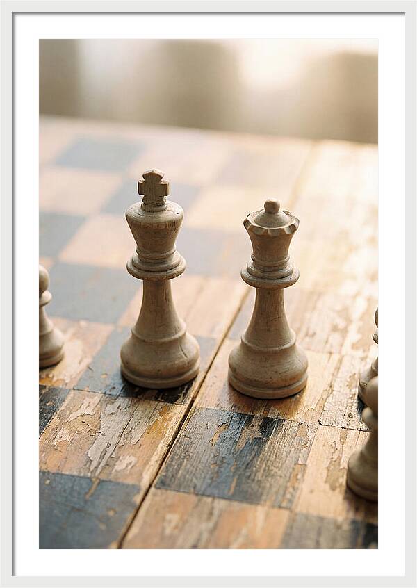 Old Wooden Chess Pieces