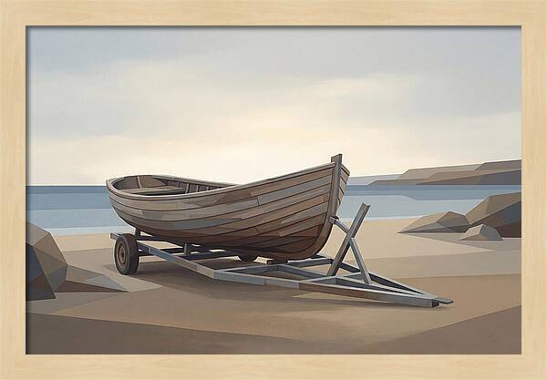 Old Wooden Clinker Boat