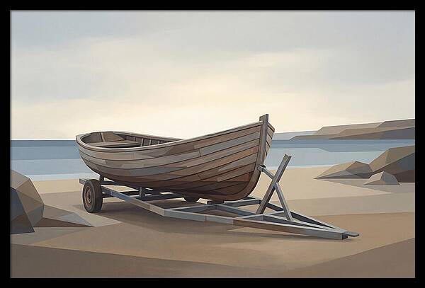 Old Wooden Clinker Boat