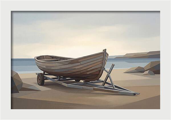 Old Wooden Clinker Boat