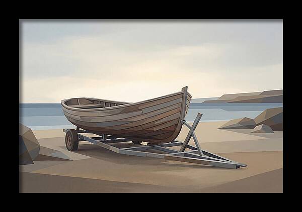 Old Wooden Clinker Boat