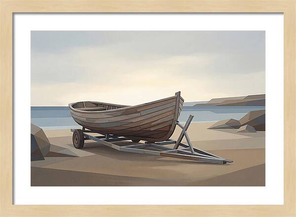 Old Wooden Clinker Boat