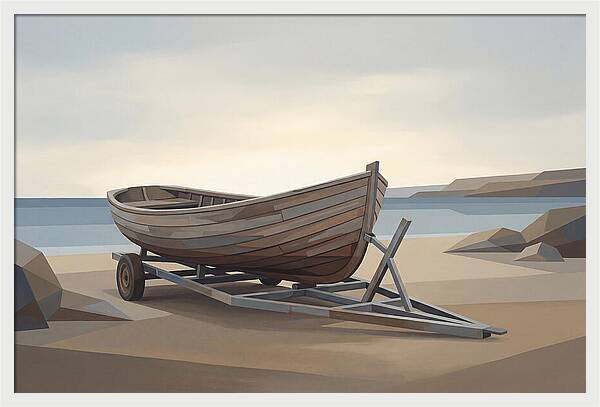 Old Wooden Clinker Boat