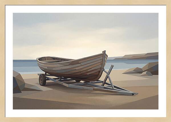 Old Wooden Clinker Boat