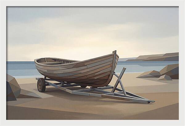 Old Wooden Clinker Boat