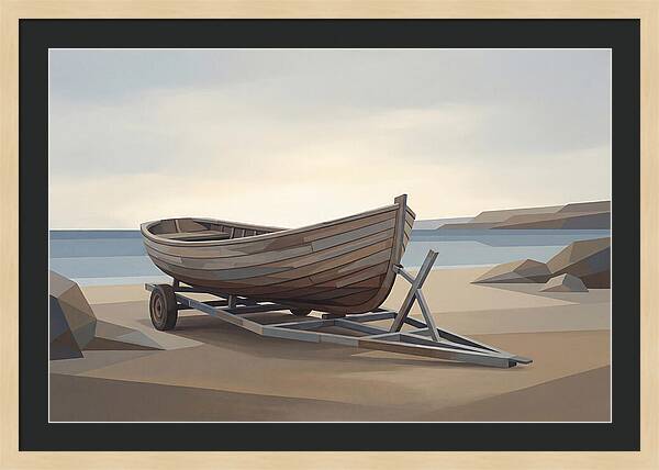 Old Wooden Clinker Boat