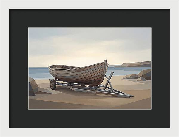 Old Wooden Clinker Boat