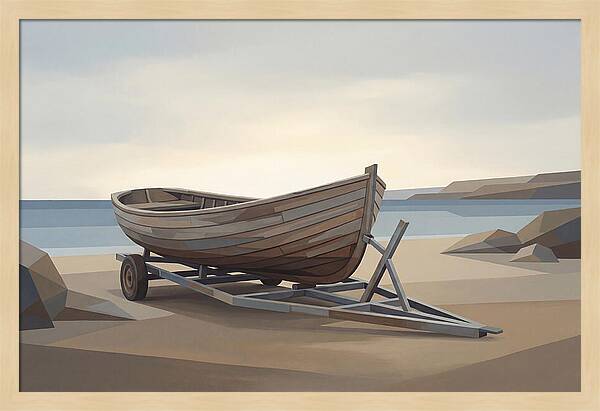 Old Wooden Clinker Boat