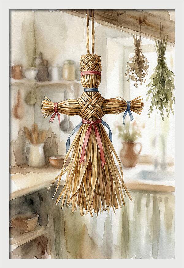 Old Wooden Corn Dolly