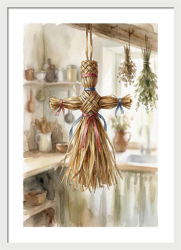 Old Wooden Corn Dolly