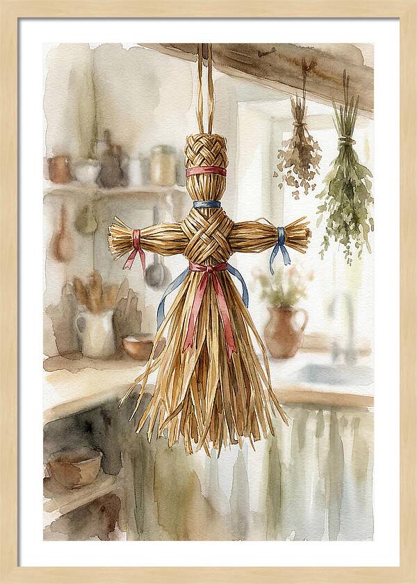 Old Wooden Corn Dolly