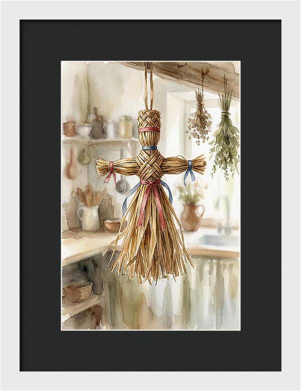Old Wooden Corn Dolly