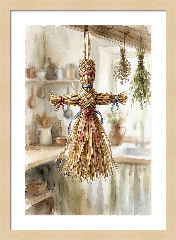 Old Wooden Corn Dolly
