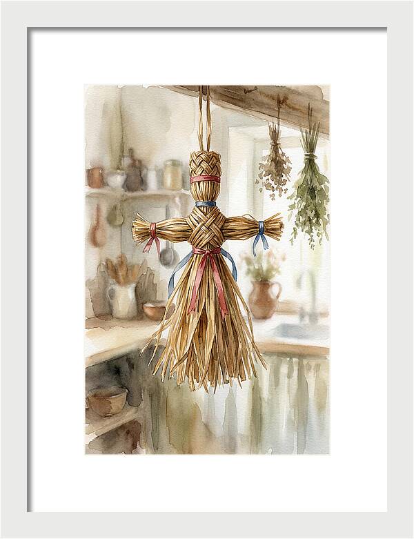 Old Wooden Corn Dolly