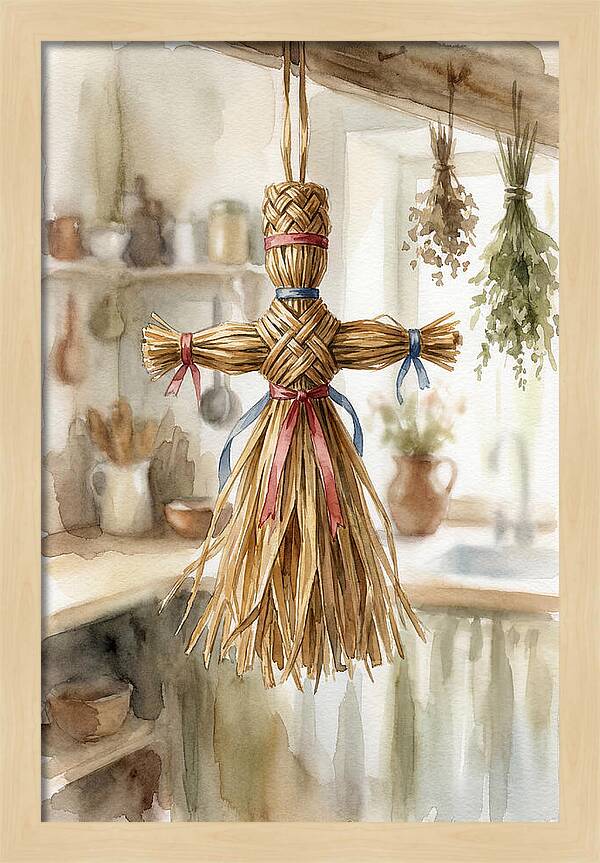 Old Wooden Corn Dolly