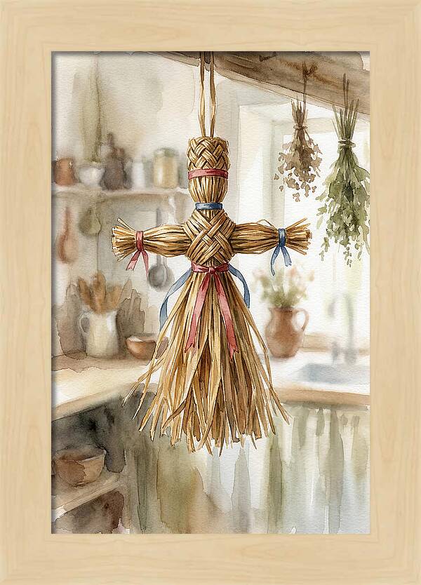 Old Wooden Corn Dolly