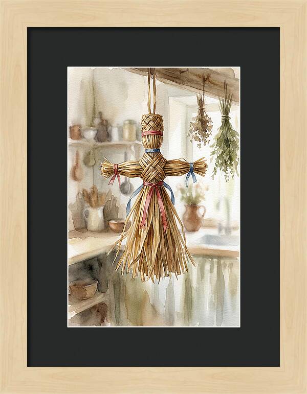 Old Wooden Corn Dolly