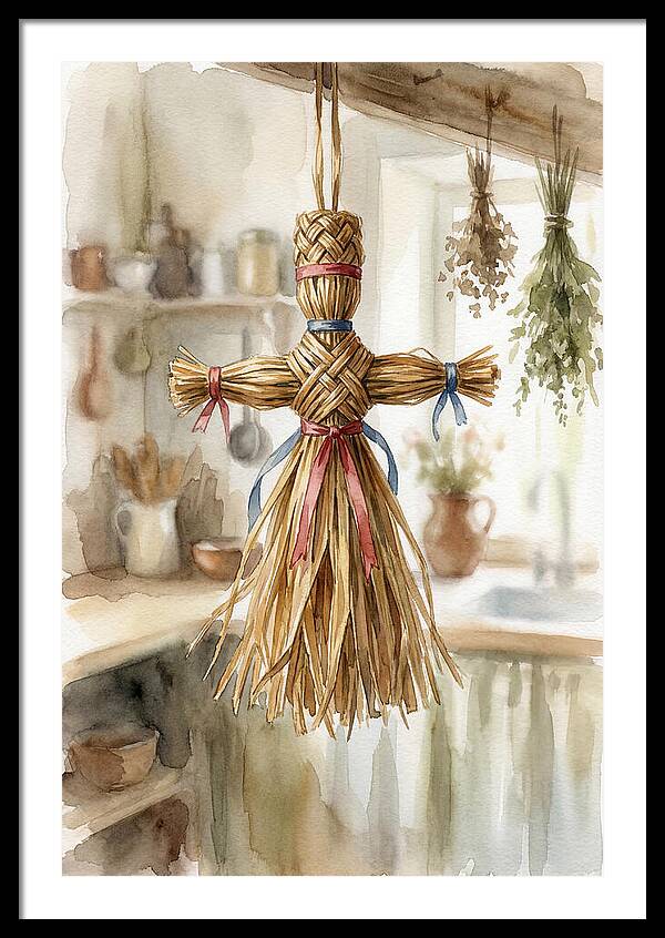 Old Wooden Corn Dolly