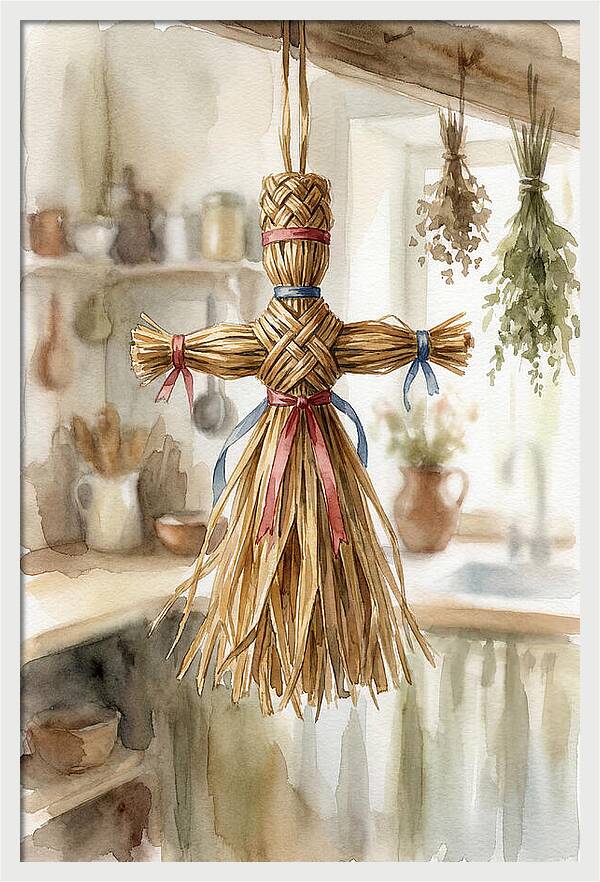Old Wooden Corn Dolly