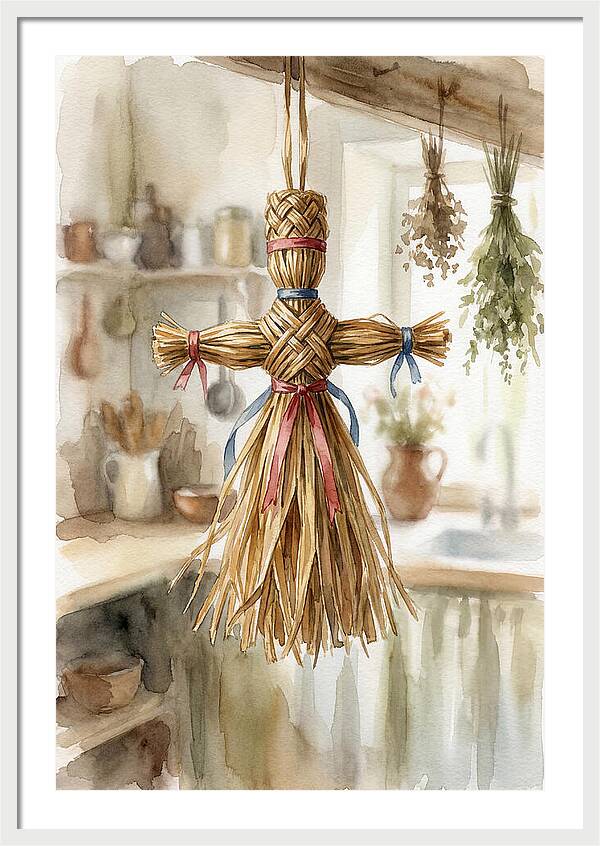Old Wooden Corn Dolly