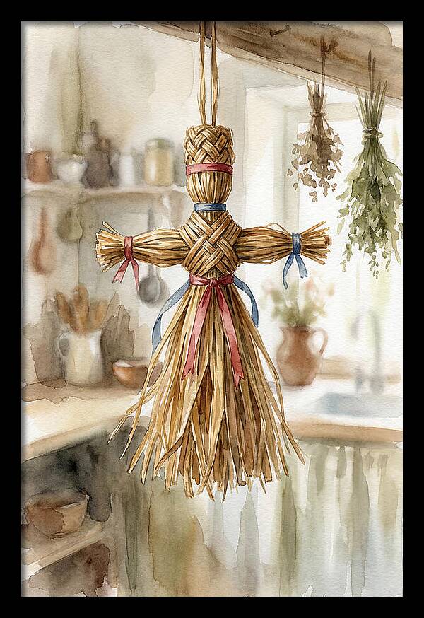 Old Wooden Corn Dolly