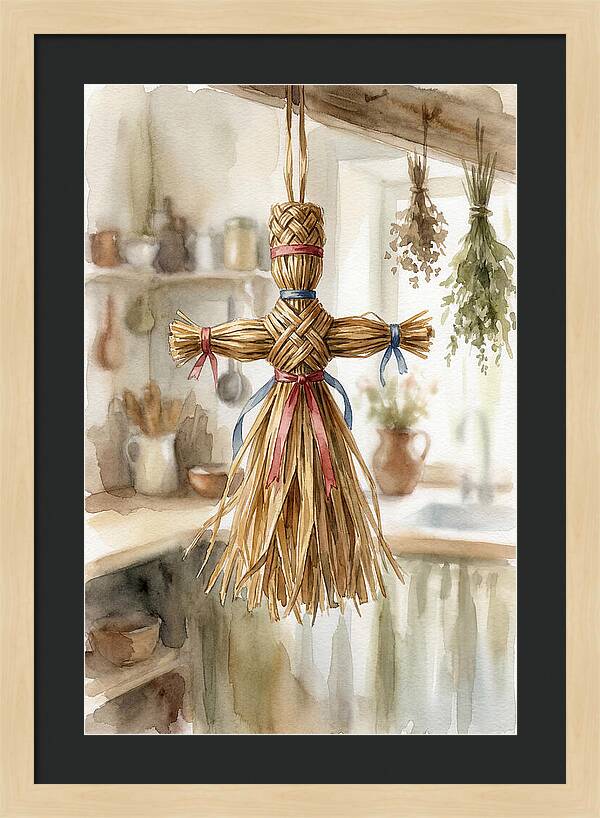 Old Wooden Corn Dolly